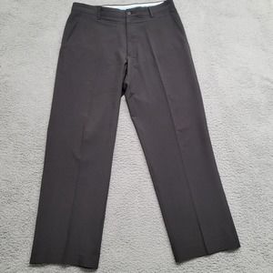 FJ Foot Joy Pants Mens 34x30 Black Golf Outdoors Casual Flat Front Mid Rise Logo